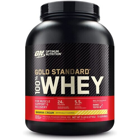 Протеин Optimum Nutrition 100% Whey Gold Standard, 2353 гр., банановый крем