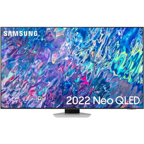 55" Телевизор Samsung QE55QN85BAU 2022 IPS, яркое серебро