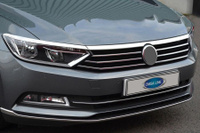 Накладка над решеткой радиатора Omsa сталь VW Passat B8 2015+