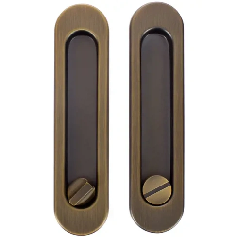 Ручка для раздвижных дверей с механизмом SH011-BK WAB-11, цвет матовая бронза ARMADILLO