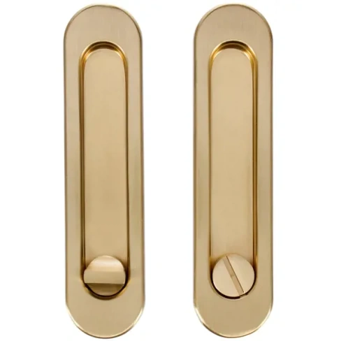 Ручка для раздвижных дверей с механизмом SH011-BK SG-1, цвет матовое золото ARMADILLO