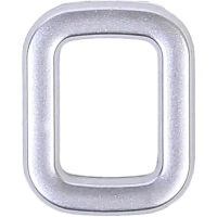 Цифра «0» самоклеящаяся 40х32 мм пластик цвет матовое серебро LARVIJ None