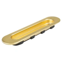 Ручка мебельная для шкафа купе 152 мм металл/пластик цвет матовое золото Без бренда None