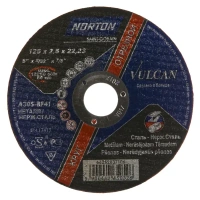 Диск отрезной по стали Norton 125x22.2x2.5 мм NORTON VULCAN 66252837106
