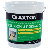 Шпаклёвка полимерная суперфинишная Axton 25 кг AXTON Полимерная суперфинишная