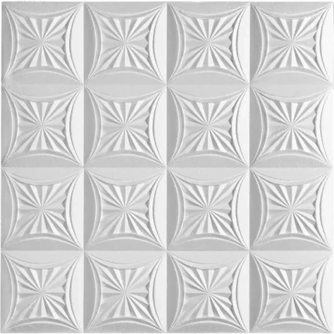 Плитка потолочная бесшовная полистирол белая Формат Сириус 50 x 50 см 2 м² FORMAT DITP-0SIRUS-WH-0020