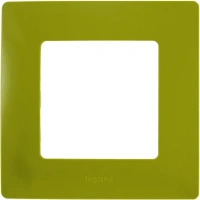 Рамка для розеток и выключателей Legrand Etika 1 пост, цвет зеленый папоротник LEGRAND None