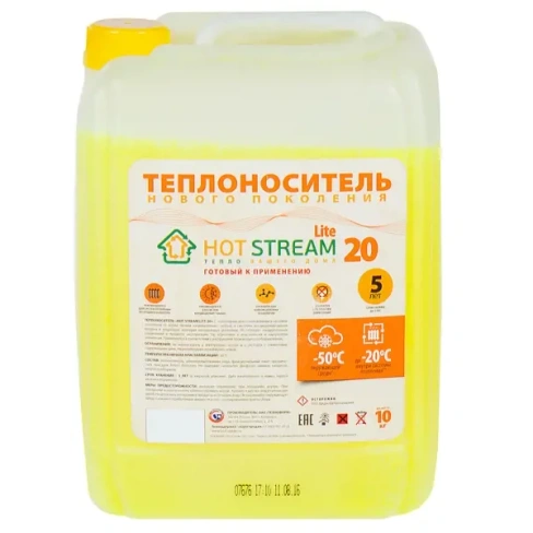 Теплоноситель Hot Stream Lite HS-010503 -20°C 10 кг этиленгликоль HOT STREAM None