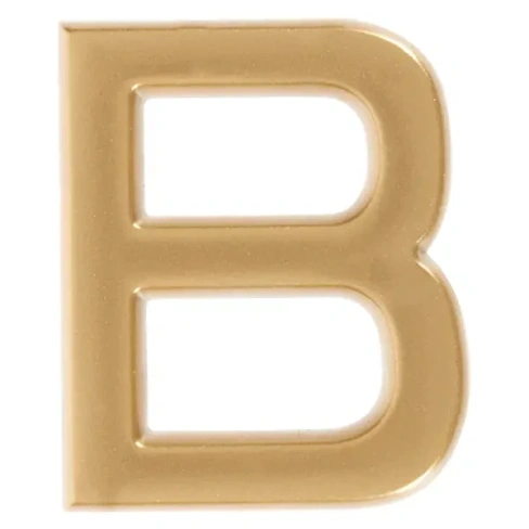 Буква «В» Larvij самоклеящаяся 40x32 мм пластик цвет матовое золото LARVIJ None