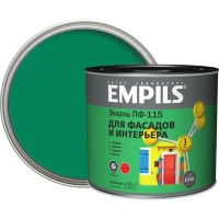 Эмаль ПФ-115 Empils PL глянцевая цвет зелёный 2.5 кг EMPILS None