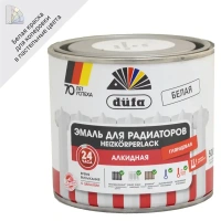 Эмаль для радиаторов Dufa алкидная глянцевая цвет белый 0.5 л DUFA None