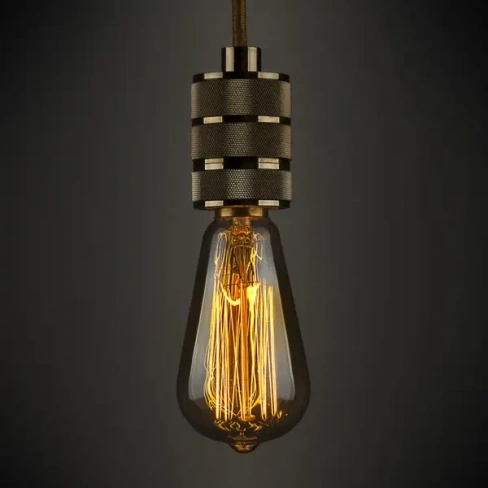 Лампа филаментная Elektrostandard «Эдисон ST64» E27 230 В 60 Вт колба прозрачная с золотистым напылением, тёплый белый с