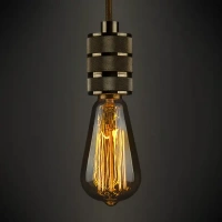 Лампа филаментная Elektrostandard «Эдисон ST64» E27 230 В 60 Вт колба прозрачная с золотистым напылением, тёплый белый с