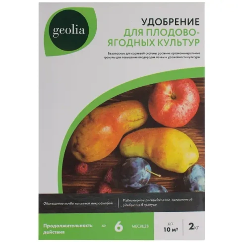 Удобрение Geolia органоминеральное для плодовых 2 кг GEOLIA None