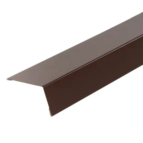 Наличник оконный металл Hauberk 1.25 м. коричневый ТЕХНОНИКОЛЬ Hauberk Аксессуары для битумных фасадных панелей