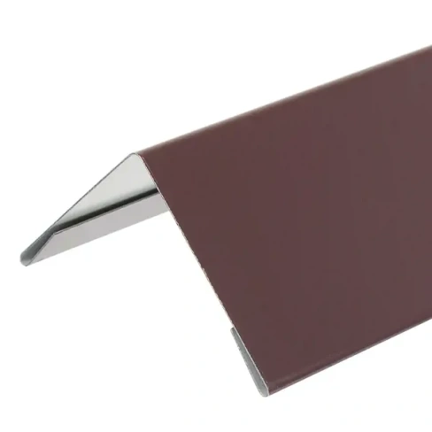 Угол внешний металл Hauberk 1.25 м. коричневый ТЕХНОНИКОЛЬ Hauberk Аксессуары для битумных фасадных панелей