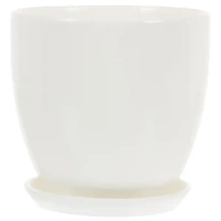 Горшок цветочный Колор Гейм ø15 h13.5 см v1.5 л керамика белый Без бренда Горшок керамический Колор гейм