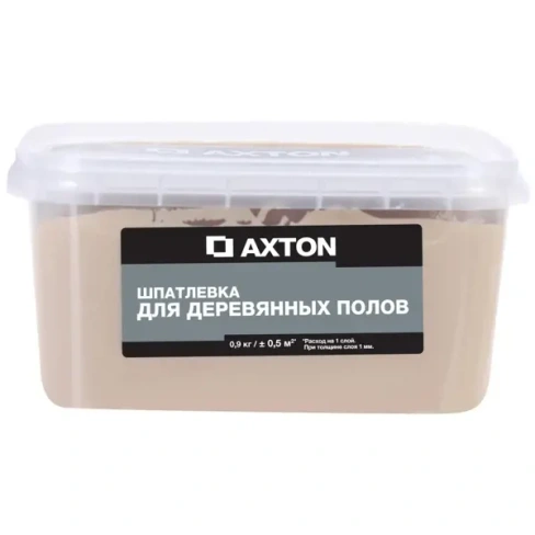 Шпатлёвка Axton для деревянных полов 0.9 кг цвет белое масло AXTON