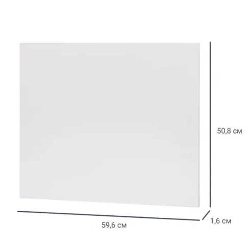 Дверь для шкафа Лион 59.6x50.8x1.6 цвет белый глянец Без бренда Фасад для шкафа