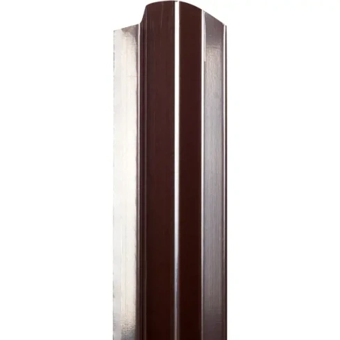 Штакетник односторонний ЭКО-М 76мм 1.5 м 8017 коричневый Без бренда Эконом