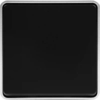 Выключатель накладной влагозащищённый Werkel Gallant 1 клавиша IP44 цвет чёрный с серебром WERKEL GALLANT Накладная сери