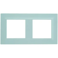 Рамка для розеток и выключателей Legrand Structura 2 поста, цвет голубой LEGRAND