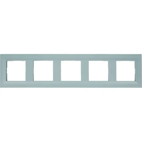 Рамка для розеток и выключателей Legrand Structura 5 постов, цвет голубой LEGRAND
