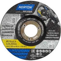 Диск отрезной по цветному металлу Norton 115x22.2x2.5 мм NORTON 66253371284
