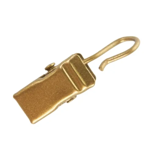 Крючок-зажим на кольцо d 20 мм для штор на штанговый карниз 3 см цвет золото матовое 10 шт Без бренда крючок-зажим для ш