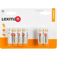 Батарейка алкалиновая Lexman LR6 АА 12 шт. LEXMAN None