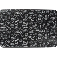 Салфетка-скатерть Завтрак 60x90 см прямоугольная ПВХ цвет чёрный Без бренда