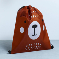 Мешок для обуви teddy bear с дополнительными элементами, 30 х 40 см ArtFox STUDY