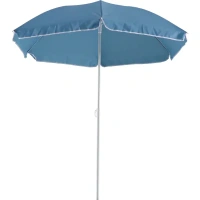Зонт с центральной опорой ø180 h185 см круглый синий Без бренда None