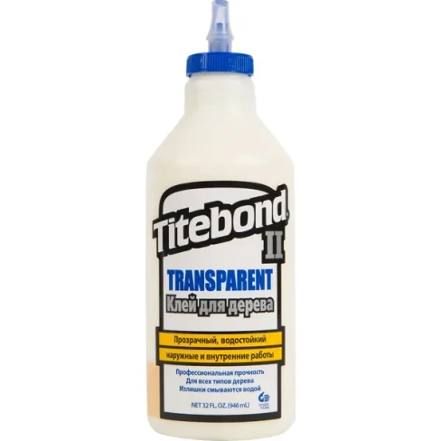Клей столярный Titebond II влагостойкий прозрачный 946 мл TITEBOND None