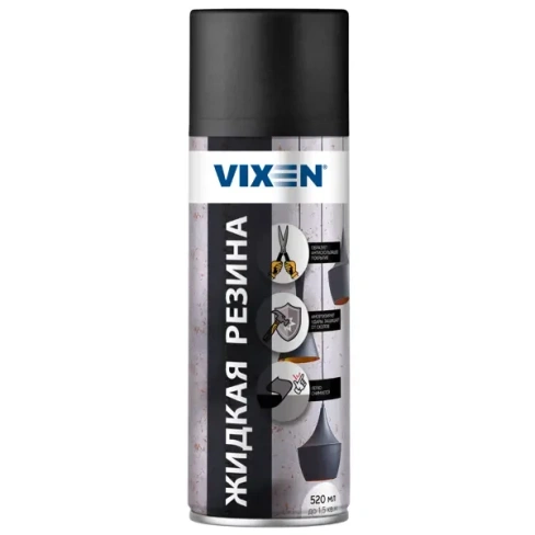 Аэрозоль Vixen «Жидкая резина» 520 мл цвет чёрный VIXEN None