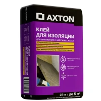 Клей для теплоизоляции Axton 25 кг AXTON Для изоляции Клей для камня
