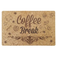 Салфетка сервировочная Coffee Break с пробковой подложкой 44x28.5 см Без бренда None