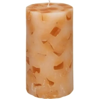 Свеча-столбик «Меланж», 7x13 см, цвет сандал Без бренда Сандаловое дерево