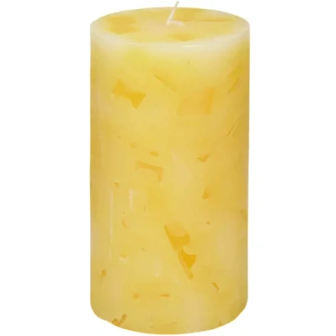 Свеча-столбик «Меланж», 7x13 см, аромат ваниль Без бренда