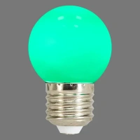 Лампа светодиодная Volpe E27 220 В 1 Вт шар матовый 80 лм зелёный свет VOLPE None