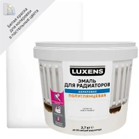 Эмаль для радиаторов Luxens полуглянцевая цвет белый 2.7 кг LUXENS None