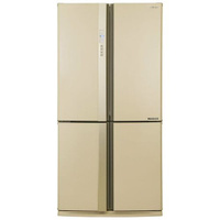 Холодильник трехкамерный Sharp SJ-EX98FBE Side by Side, French Door, бежевый