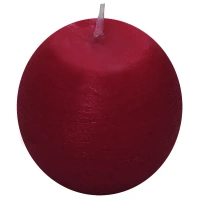 Свеча-шар «Рустик» 6 см цвет бордо Без бренда свеча
