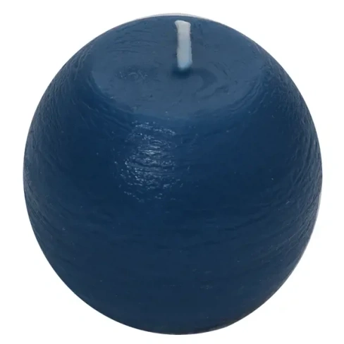 Свеча-шар «Рустик» 6 см цвет тёмно-синий Без бренда свеча