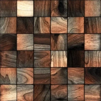 Деревянная мозаика Клиган 50x50 мм 300x300 мм Без бренда