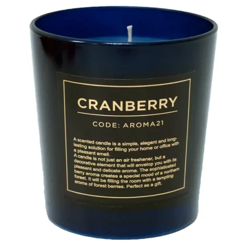 Свеча ароматическая Cranberry цвет синий Без бренда 82625940