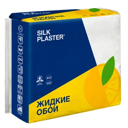 Жидкие обои Silk Plaster Absolute А230 1.05 кг цвет серебристо-белый SILK PLASTER Декоративное покрытие (жидкие обои)