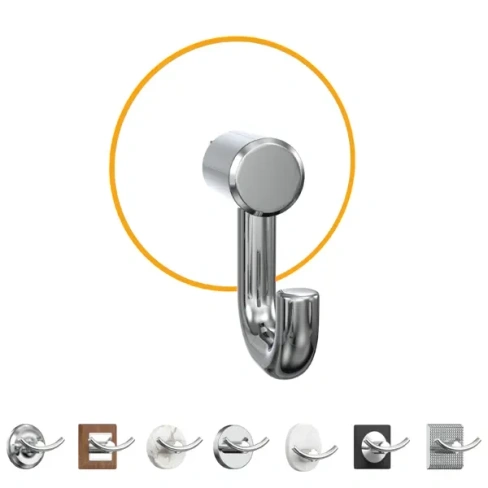 Крючок для ванной комнаты Lemer You-Design 1 рожок металл цвет хром LEMER LEM-YD04 You-Design