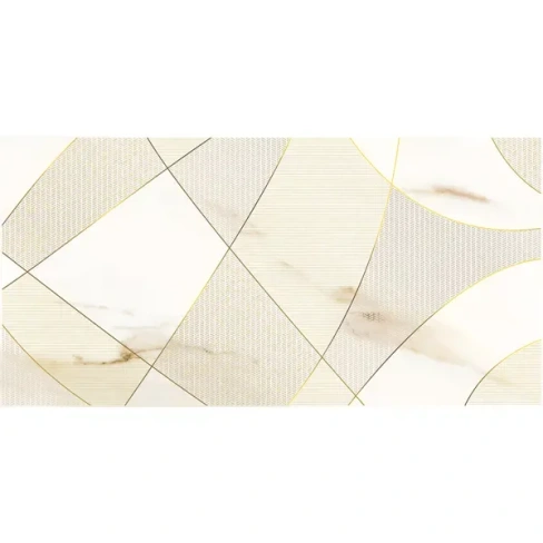 Декор настенный Azori Calacatta Royal Geometria 31.5x63 см матовый мрамор цвет белый геометрия AZORI 587912001 Calacatta