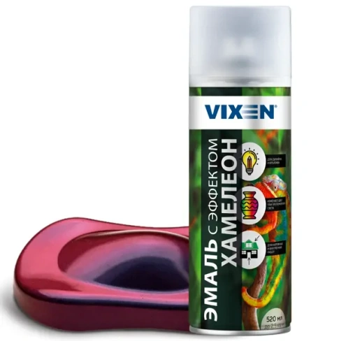 Эмаль аэрозольная с эффектом хамелеон Vixen цвет ягодный сорбет 0.52 л VIXEN None